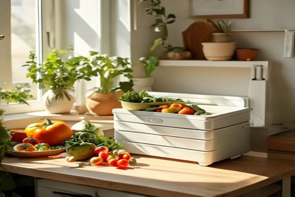 Cajón de refrigerador con verduras frescas ordenadas y separadas por tipo